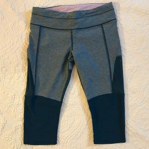 Lululemon Capri Leggings with Mesh Detail
